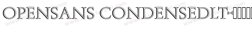 opensans condensedlt字体转换